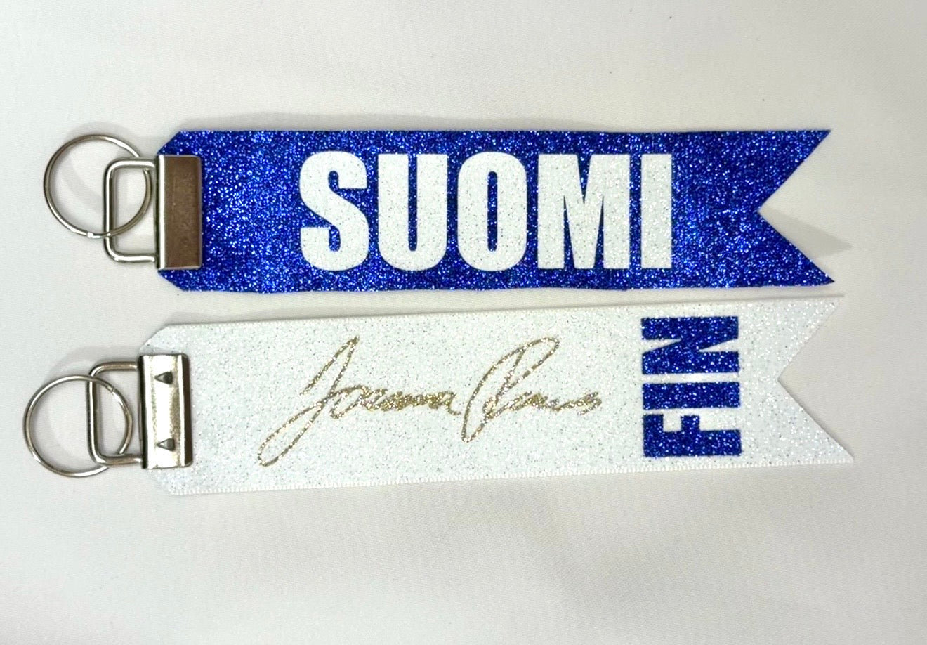 Joanna Remes x Fleva Bows SUOMI FIN bagtag